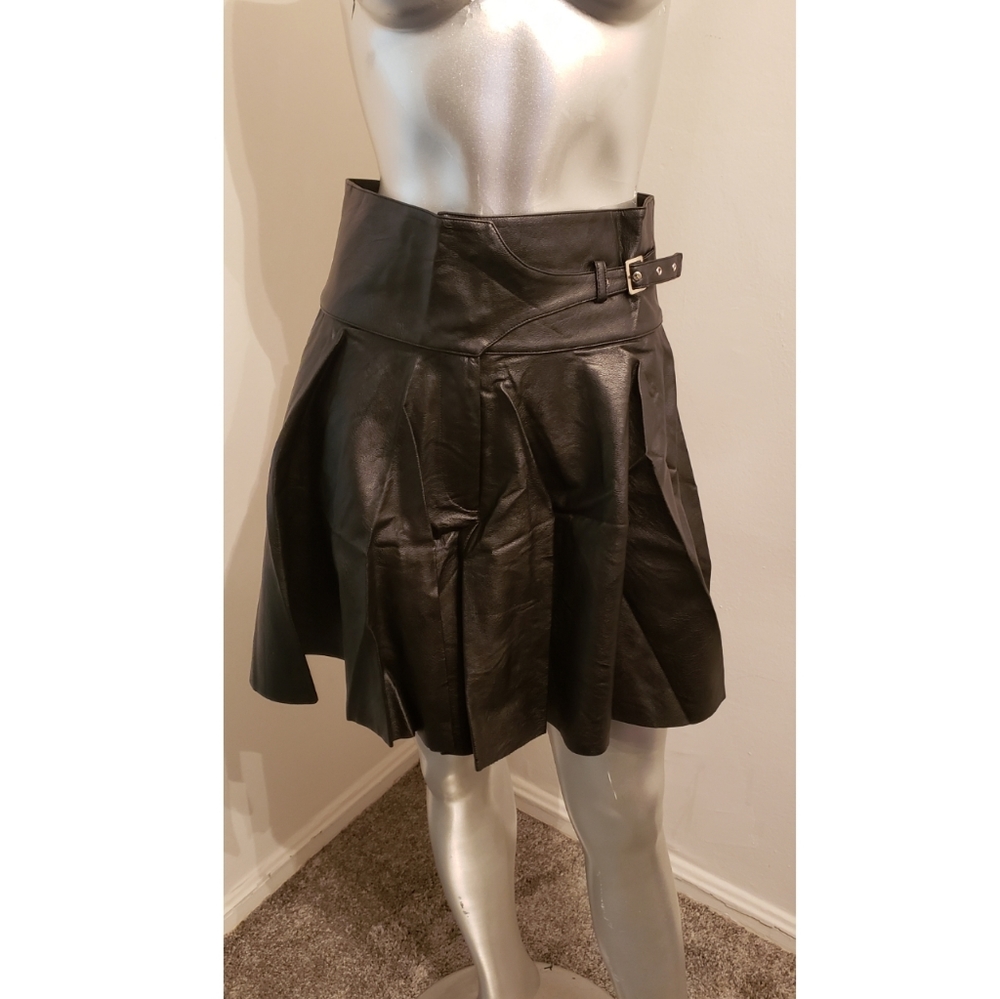 Vegan leather skirt